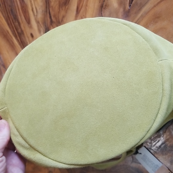 NWT M.I.L.A. Chartreuse suede leather bag Emma Bag - Picture 3 of 5
